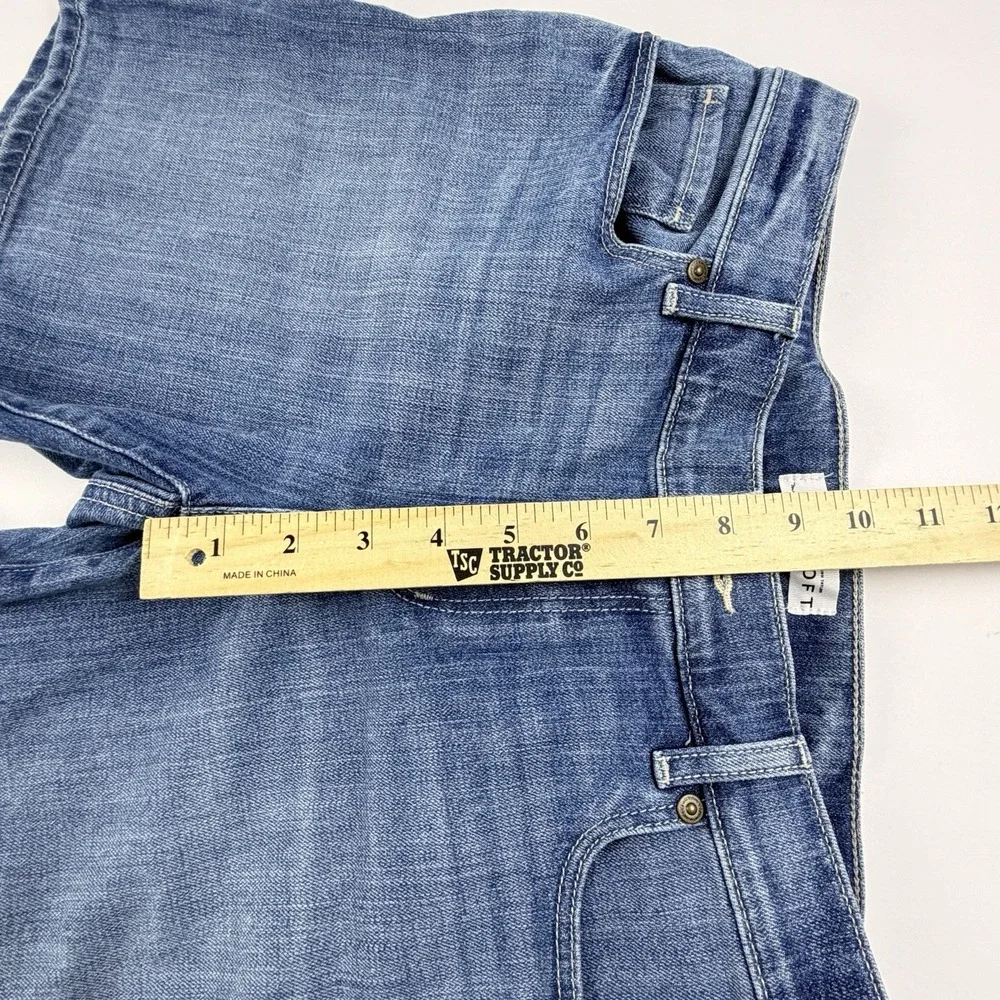 LOFT Denim Shorts Womens 27/ 4 Blue Mid Rise Stretch Jean‎ Shorts Casual Summer